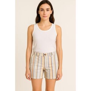 A.N.A Women’s Mid-Rise Striped Midi Shorts Size 8 – 5” Inseam